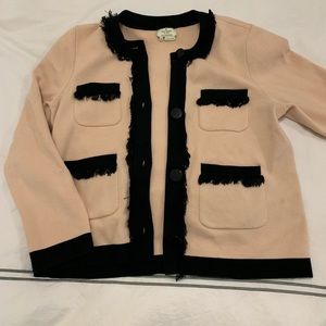 Kate Spade fringe pocket cardigan
